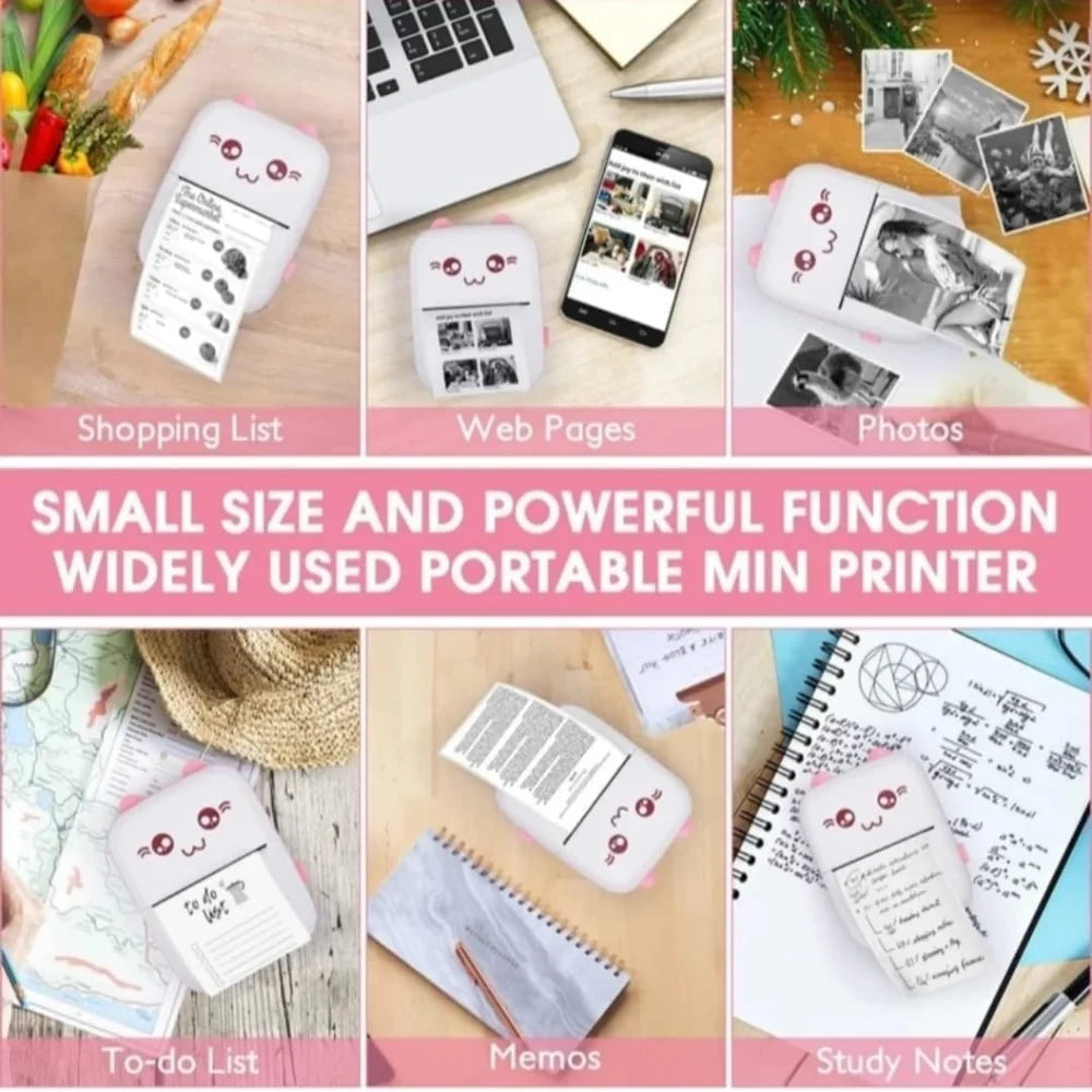 Portable Bluetooth Mini Thermal Printer (Inkless)