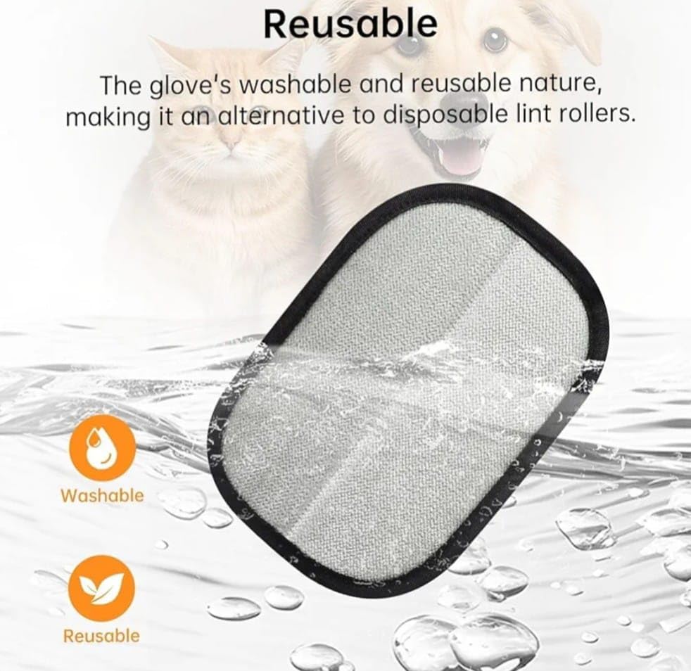 Pet Hair Removal Gloves-Easy Grooming & cleaning
