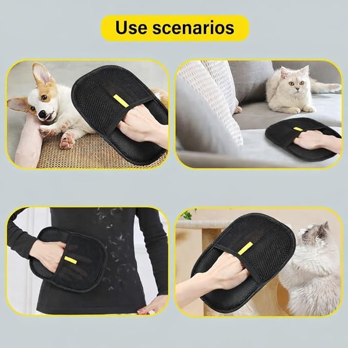 Pet Hair Removal Gloves-Easy Grooming & cleaning