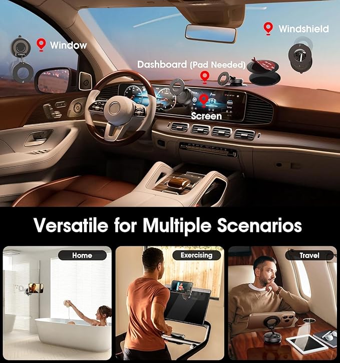 Magnet Suction Phone Holder (Foldable)