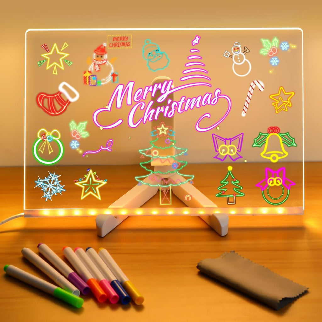 GlowPad RGB 3D Acrylic LED Writing Board – Reusable Message Display