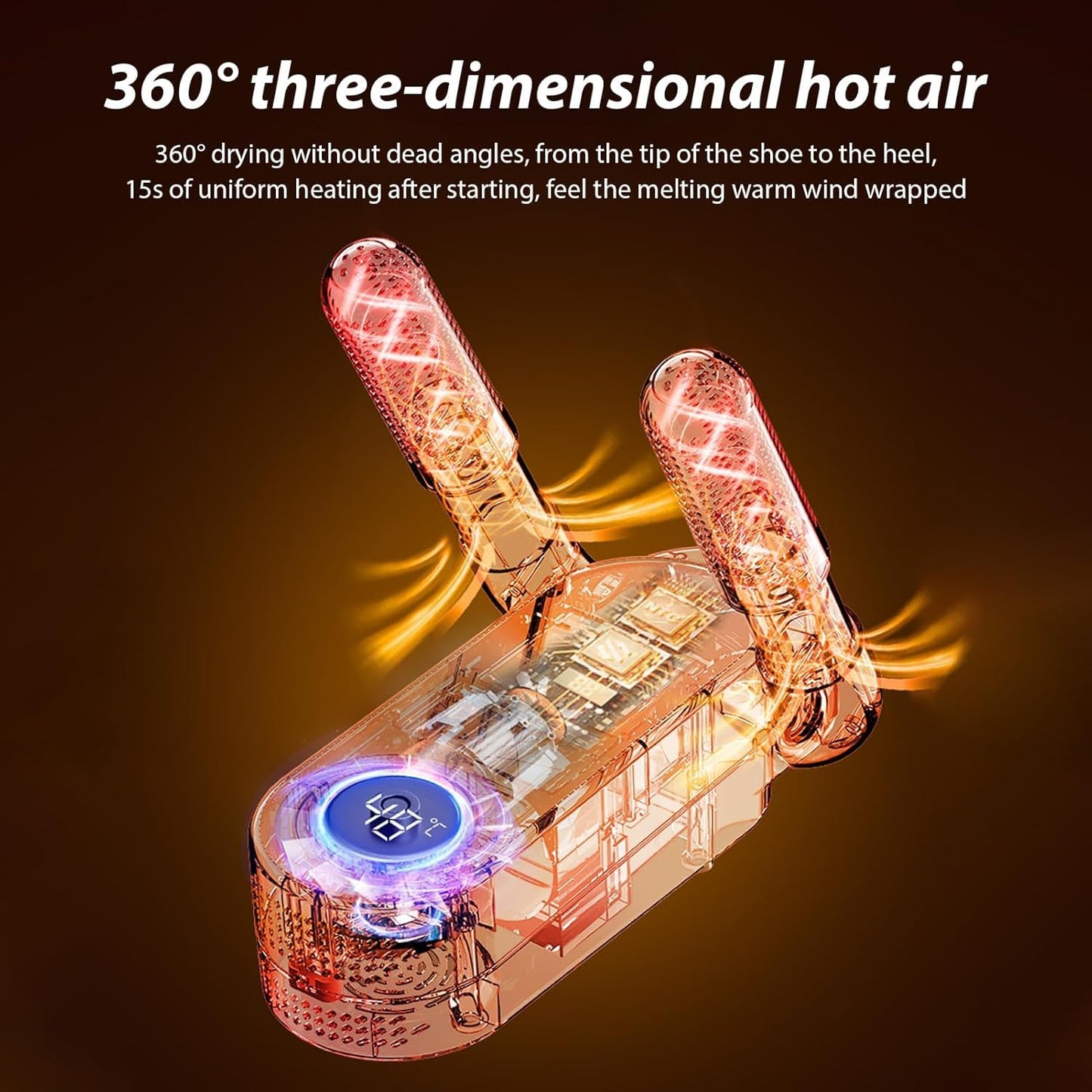 Electric Shoe Dryer with 360° Heat Blower