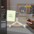 GlowPad RGB 3D Acrylic LED Writing Board – Reusable Message Display