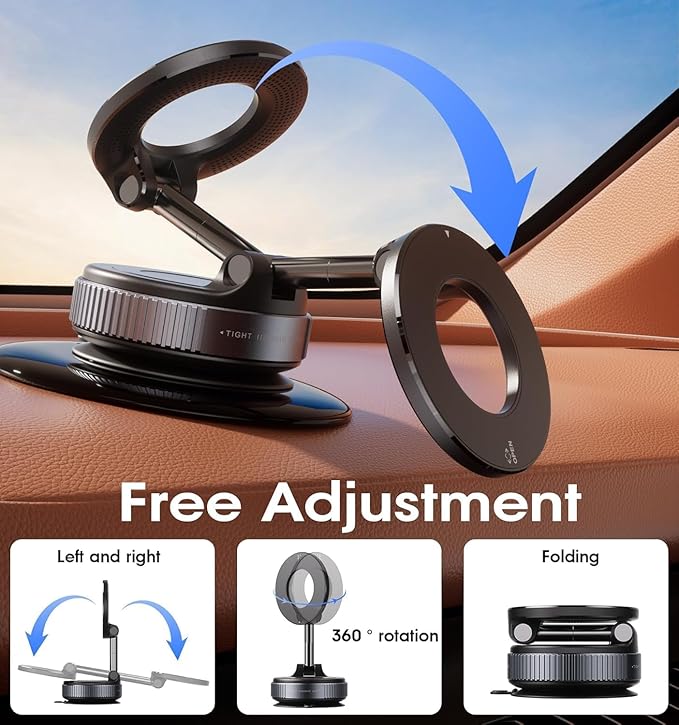 Magnet Suction Phone Holder (Foldable)