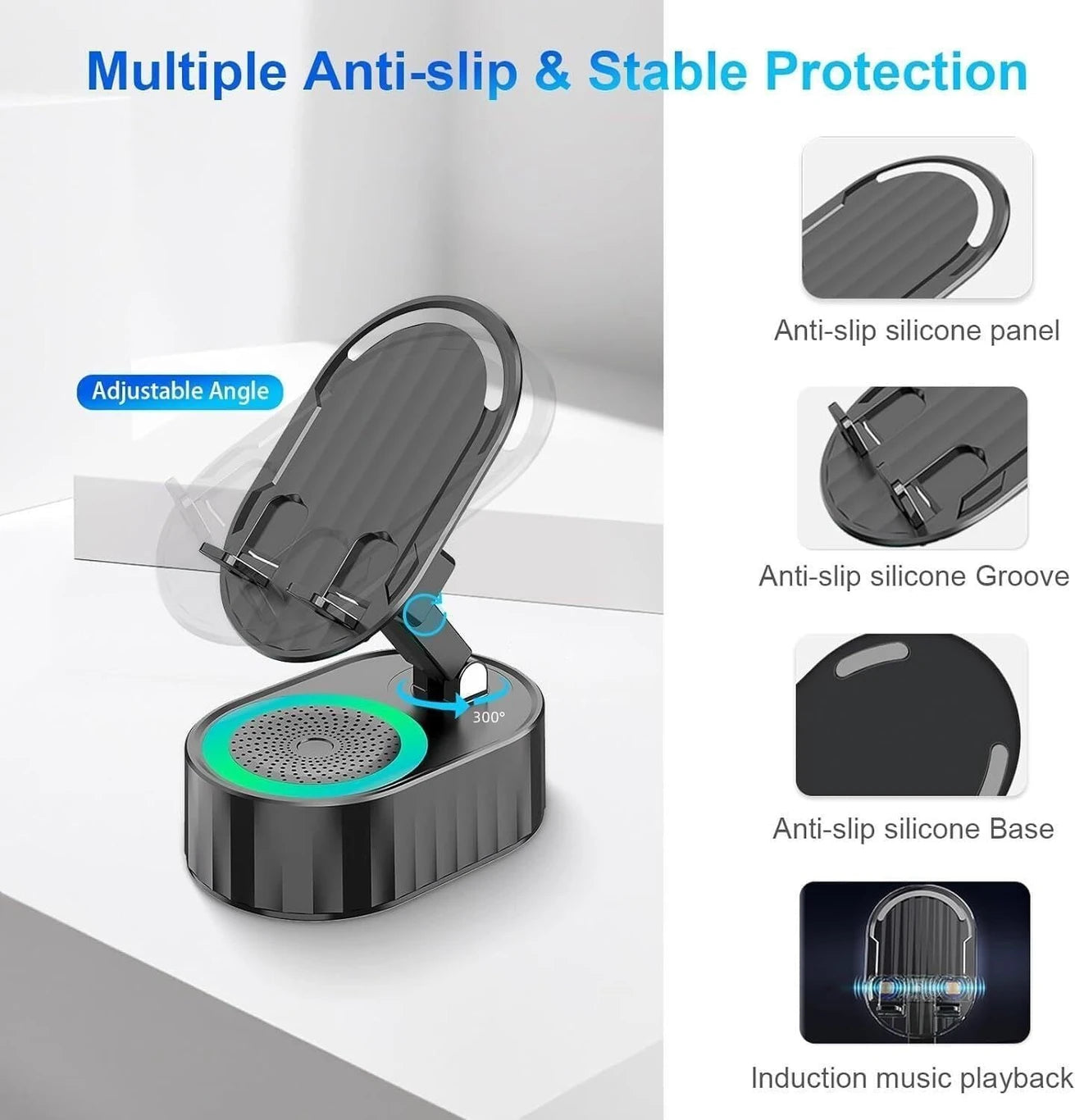 Wireless Induction Bluetooth Speaker(5 in 1)
